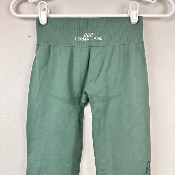 Lorna Jane Seamless Leggings with Side Lace Style Detail XS - Picture 6 of 10